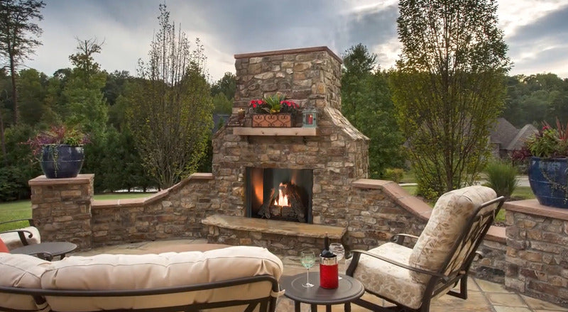 Majestic Courtyard 36" Traditional Outdoor Vent Free Natural Gas Fireplace