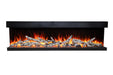 Amantii Tru-View Bespoke 85" Three Sided Smart Electric Fireplace