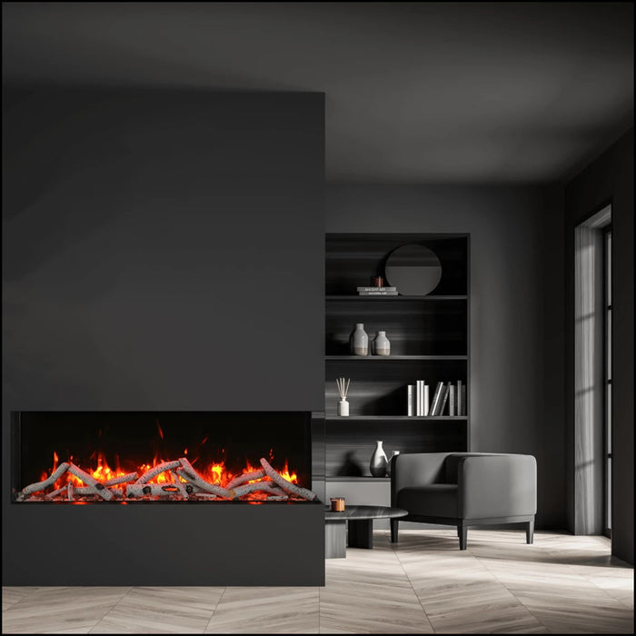 Amantii Tru-View Slim Smart 30" Three Sided Electric Fireplace