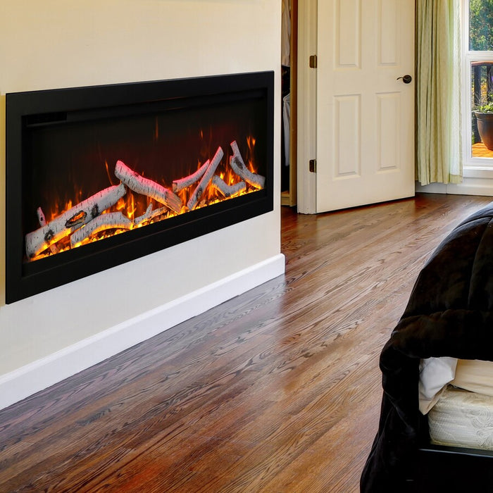 Amantii Symmetry 34" Indoor/Outdoor Smart Electric Fireplace