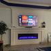 Touchstone Sideline Elite Smart 72" Recessed WiFi-Enabled Electric Fireplace (Alexa/Google Compatible)