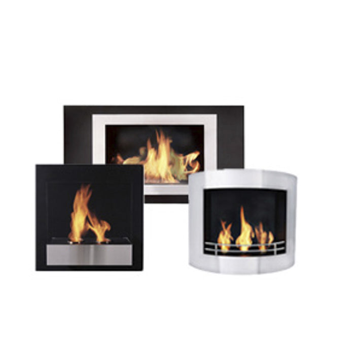 The Bio Flame Lotte 35” Wall-Mounted Ethanol Fireplace