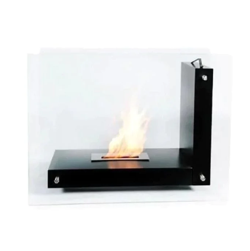 The Bio Flame Allure 47" Freestanding See-Through Ethanol Fireplace