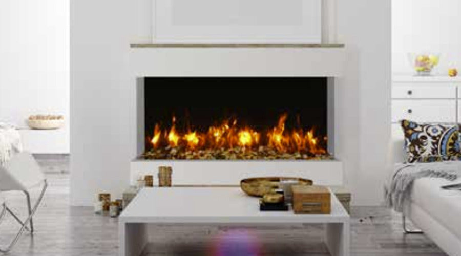 Amantii Tru-View XL Extra Tall Smart 50" Three Sided Electric Fireplace