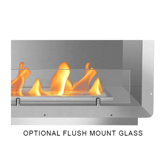 The Bio Flame 72” Firebox Double Sided Built-In Ethanol Fireplace