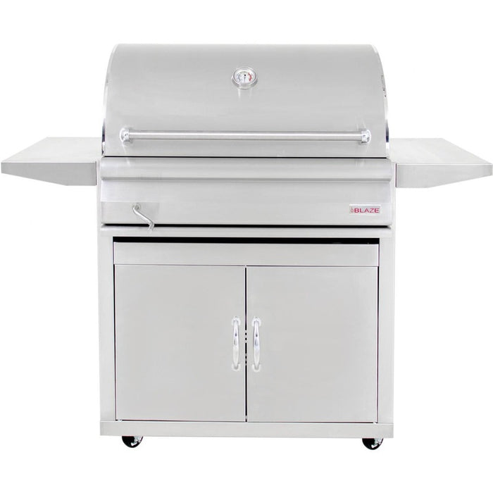 Blaze 32" Free Standing Stainless Steel Charcoal Grill