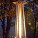 RADtec Tower Flame 89" Tall 41,000 BTU Propane Patio Heater - Wicker Black & Grey Finish