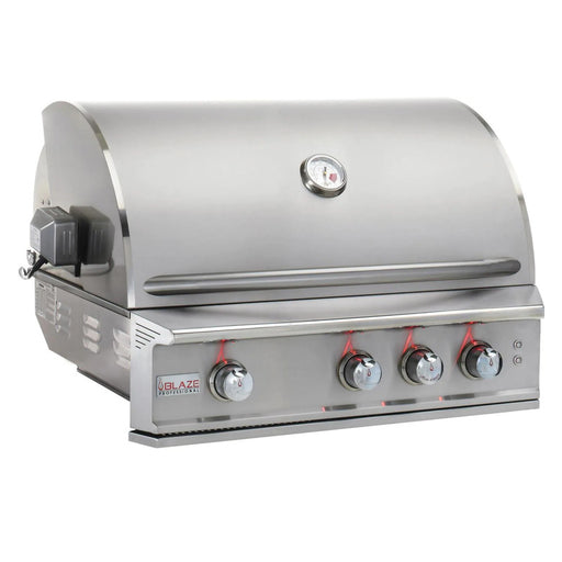 Blaze Professional LUX 34" 3 Burner Built-In Gas Grill With Rear Infrared Burner