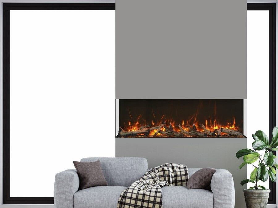 Amantii Tru-View Extra Tall XL Smart 72" Three Sided Electric Fireplace