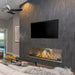 The Bio Flame 72” Firebox Single Sided Built-In Ethanol Fireplace
