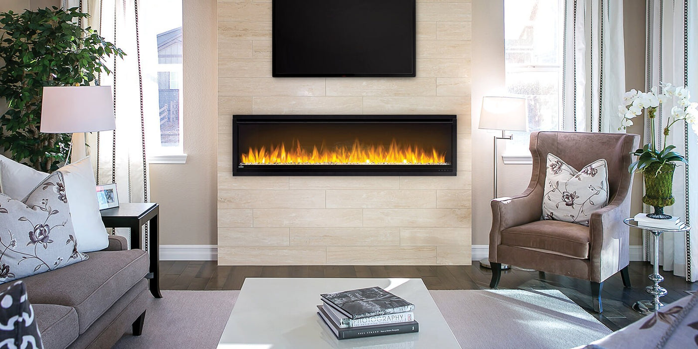 Napoleon Alluravision 60" Slimline Built-In / Wall Mounted Electric Fireplace