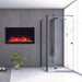 Amantii Tru-View Extra Tall XL Smart 40" Three Sided Electric Fireplace