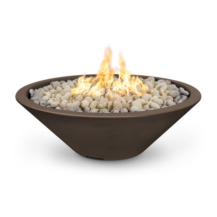 The Outdoor Plus Cazo Narrow Ledge Powder Coated Steel Round Fire Pit