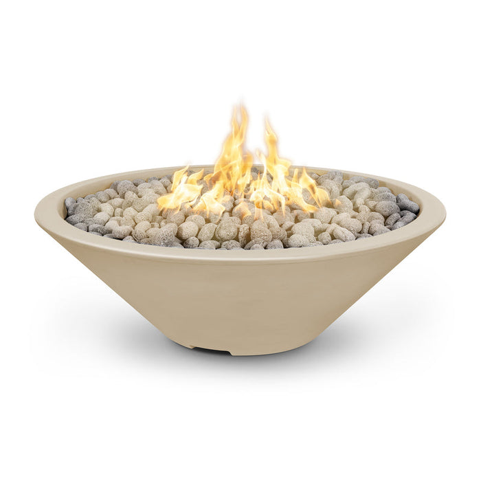 The Outdoor Plus Cazo Narrow Ledge Powder Coated Steel Round Fire Pit