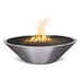 The Outdoor Plus Cazo 48" Narrow Ledge Stainless Steel Round Fire Pit