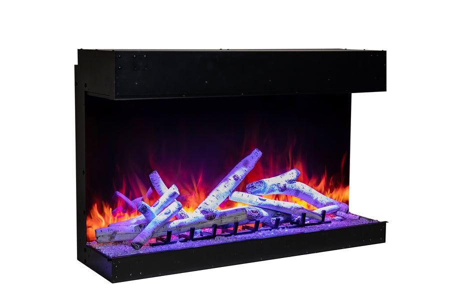 Amantii Tru-View Bespoke 75" Three Sided Smart Electric Fireplace