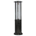 RADtec Ellipse Flame 80" Tall 41,000 BTU Propane Patio Heater - Black with Clear Glass