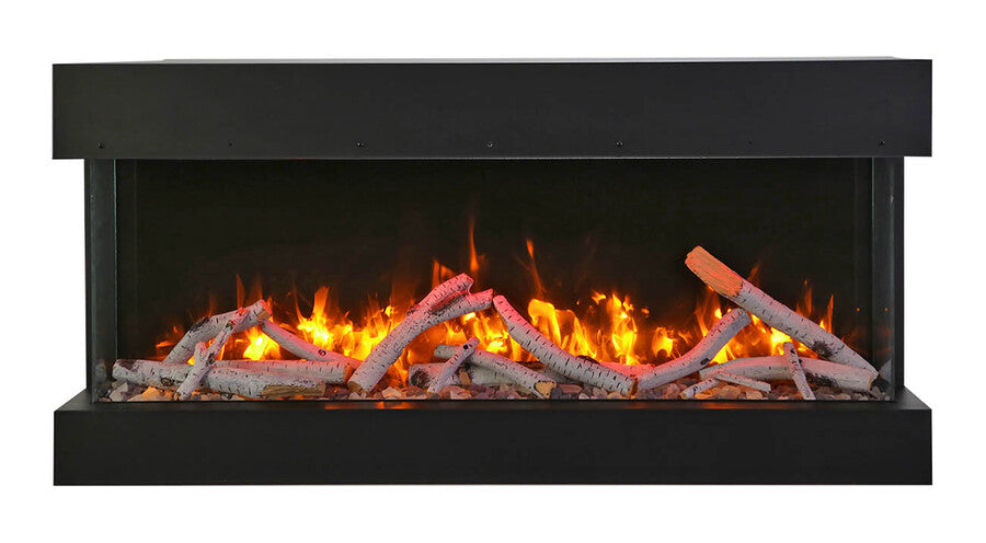 Amantii Tru-View Slim Smart 72" Three Sided Electric Fireplace
