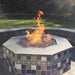 HPC 54" Octagon Ready to Finish Fire Pit Kit with Penta Burner