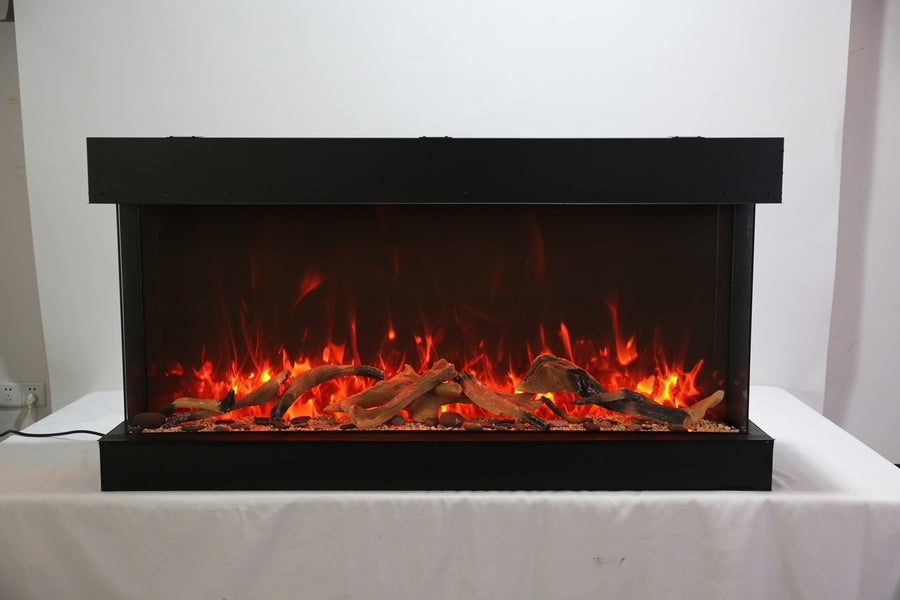 Amantii Tru-View Extra Tall XL Smart 72" Three Sided Electric Fireplace