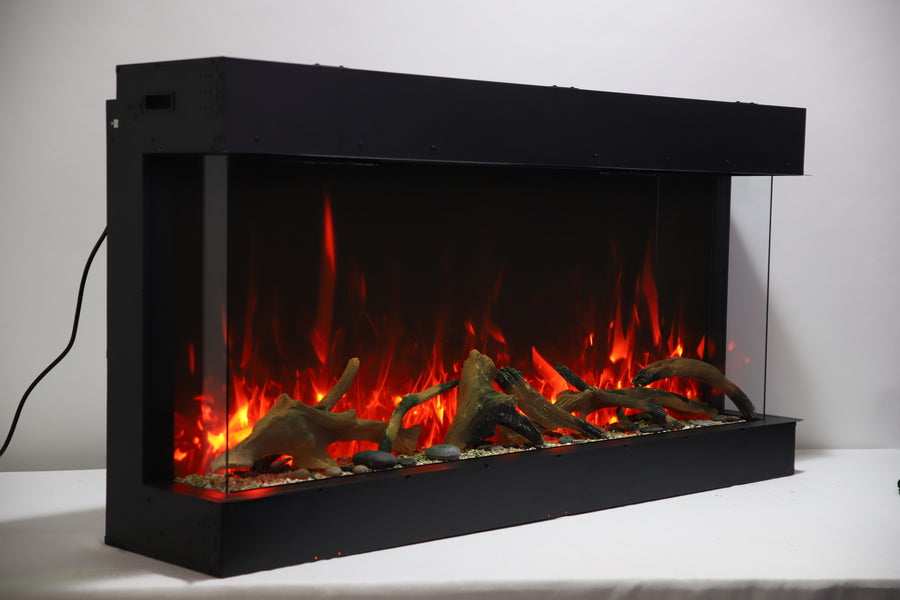 Amantii Tru-View Extra Tall XL Smart 50" Three Sided Electric Fireplace