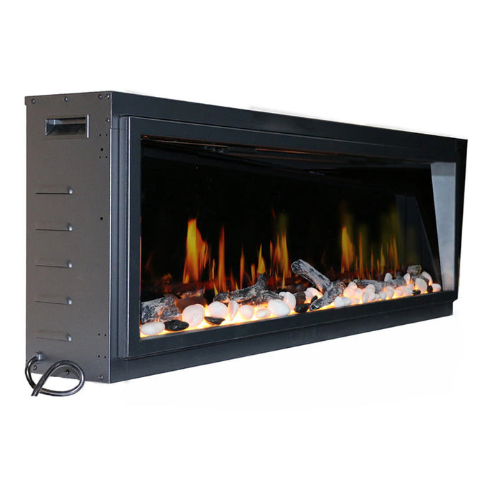 Litedeer Homes Latitude 75" Ultra Slim Built-In Smart Electric Fireplace
