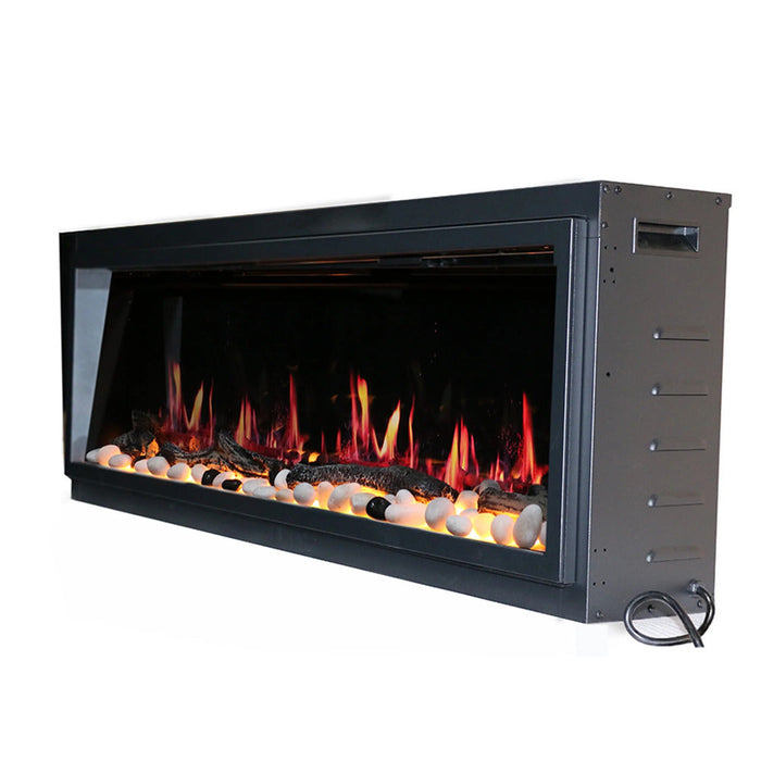Litedeer Homes Latitude 65" Ultra Slim Built-In Smart Electric Fireplace