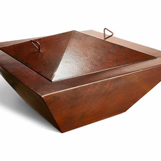 HPC 40" Sedona Hammered Copper Gas Fire Bowl