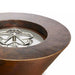 HPC 32" Mesa Hammered Copper Gas Fire and Water Bowl
