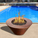 HPC 32" Mesa Hammered Copper Gas Fire and Water Bowl