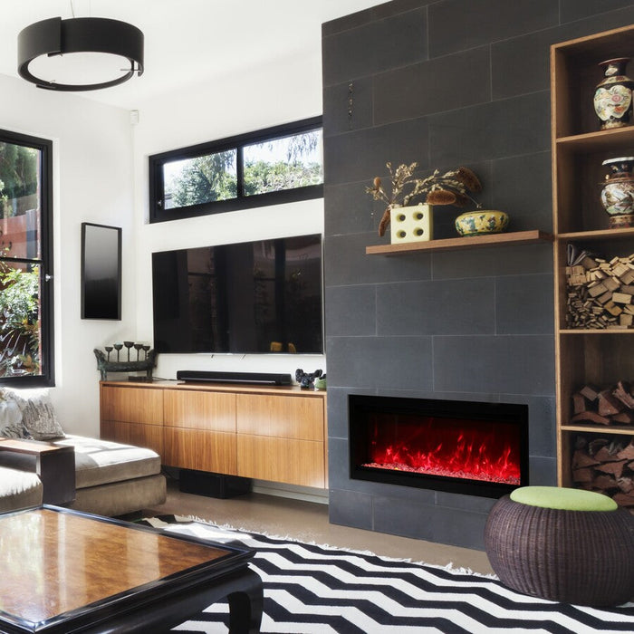 Amantii Symmetry 60" Indoor/Outdoor Smart Electric Fireplace