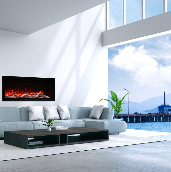 Amantii Symmetry 60" Extra Tall Smart Electric Fireplace