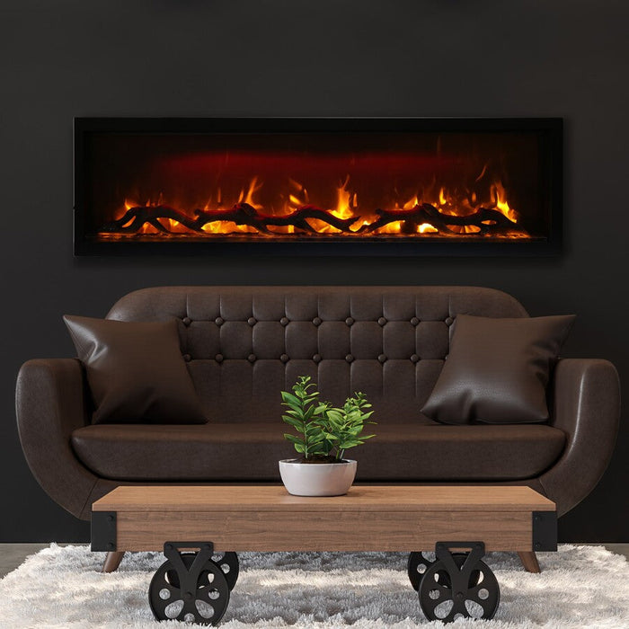 Amantii Symmetry 88" Indoor/Outdoor Smart Electric Fireplace
