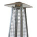 RADtec Tower Flame 89" Tall 41,000 BTU Propane Patio Heater - Wicker Dark Brown Finish