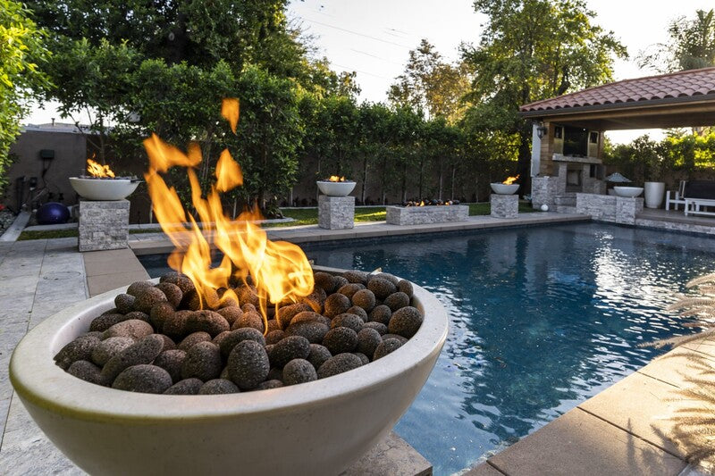 The Outdoor Plus Sedona 27" Powder Coated Steel Round Fire Bowl