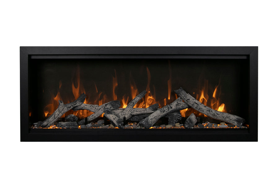 Amantii Symmetry 100" Indoor/Outdoor Smart Electric Fireplace