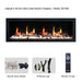 Litedeer Homes Latitude II 48" Seamless Push-In Smart Electric Fireplace