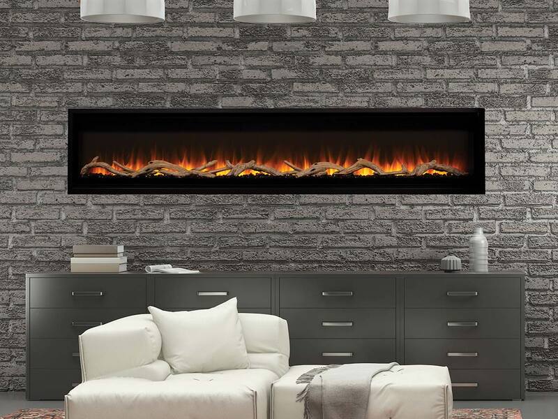 Astria Plexus 100" Contemporary Linear Electric Fireplace