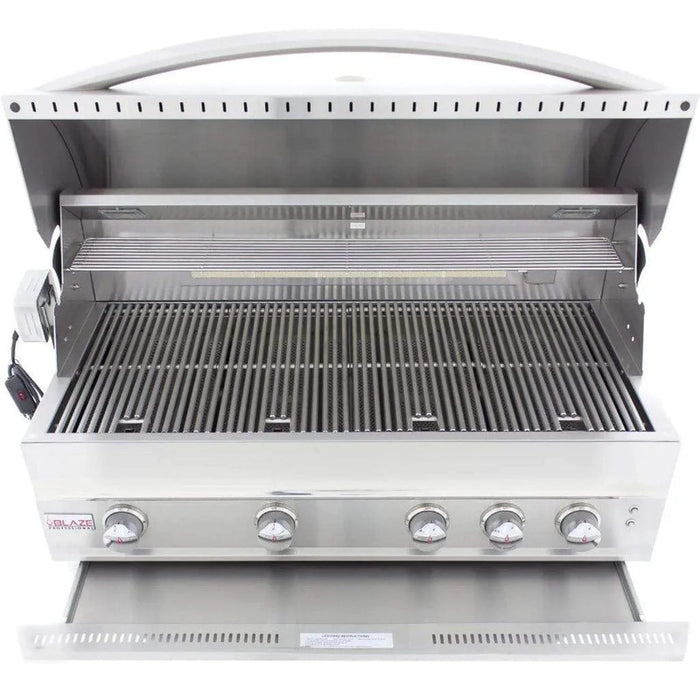 Blaze Professional LUX 44" 4 Burner Built-In Gas Grill With Rear Infrared Burner