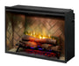 Dimplex Revillusion 36" Built-In Electric Firebox with Front Glass and Plug Kit