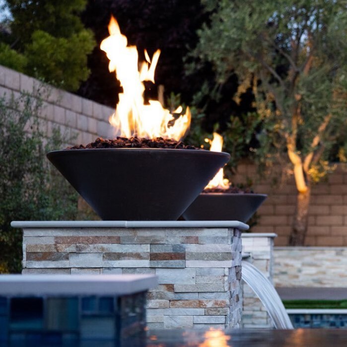 The Outdoor Plus Cazo Powder Coated Steel Round Fire Bowl