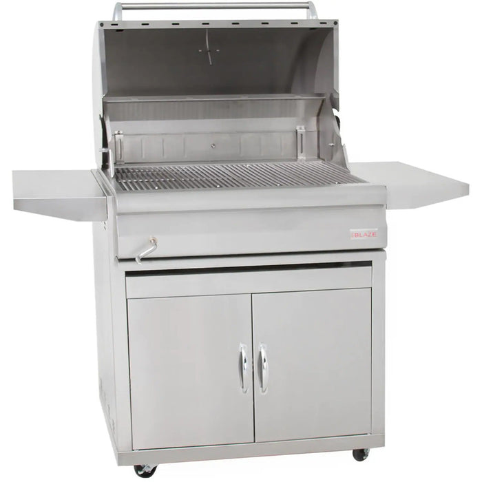 Blaze 32" Free Standing Stainless Steel Charcoal Grill