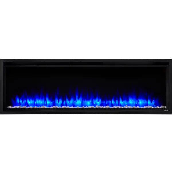 SimpliFire Allusion Platinum 60" Built-In/Wall Mounted Linear Electric Fireplace