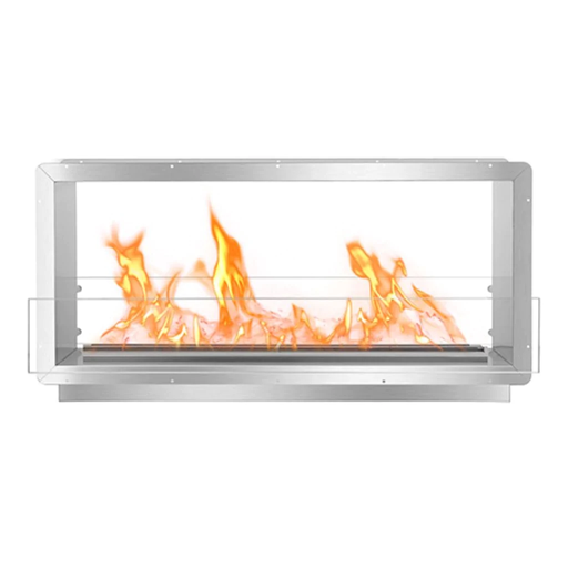The Bio Flame 51" XL Firebox Double Sided Built-In Ethanol Fireplace