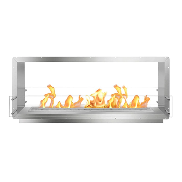 The Bio Flame 60” Firebox Double Sided Built-In Ethanol Fireplace