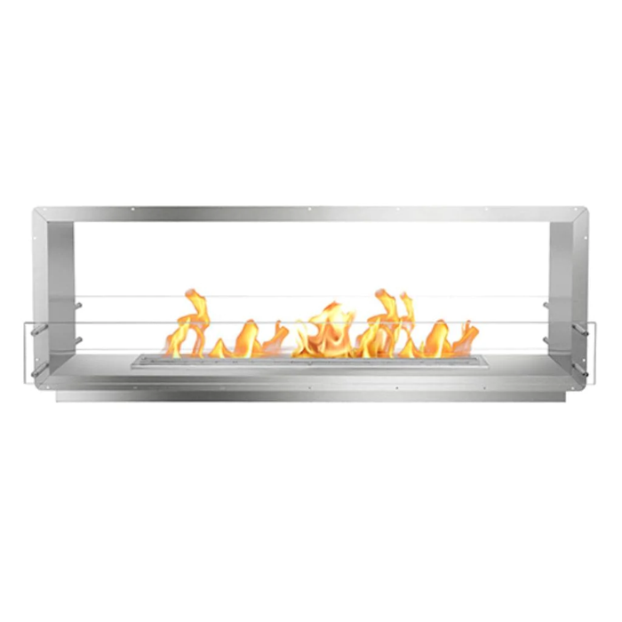 The Bio Flame 72” Firebox Double Sided Built-In Ethanol Fireplace