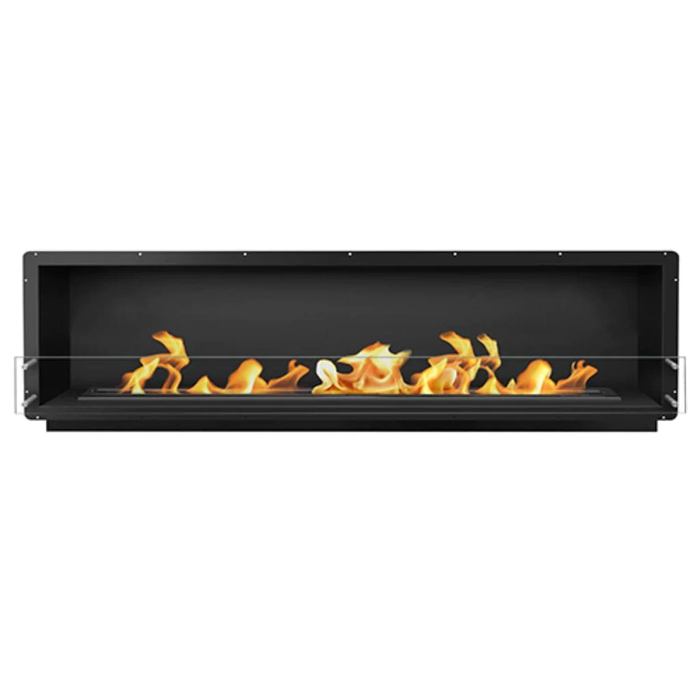 The Bio Flame 96” Firebox Single Sided Built-In Ethanol Fireplace