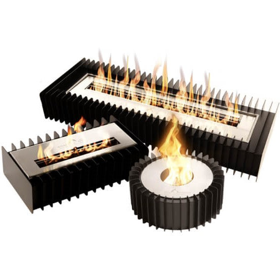 The Bio Flame Fireplace Round Grate Kit with 13" Ethanol Burner