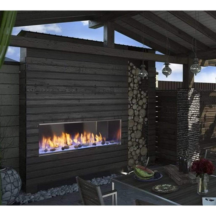 Majestic Lanai 60" Contemporary Outdoor Linear Vent Free Gas Fireplace