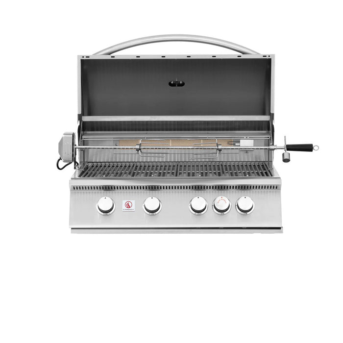 Summerset Sizzler 32" 4 Burner Built-In Gas Grill With Rear Infrared Burner